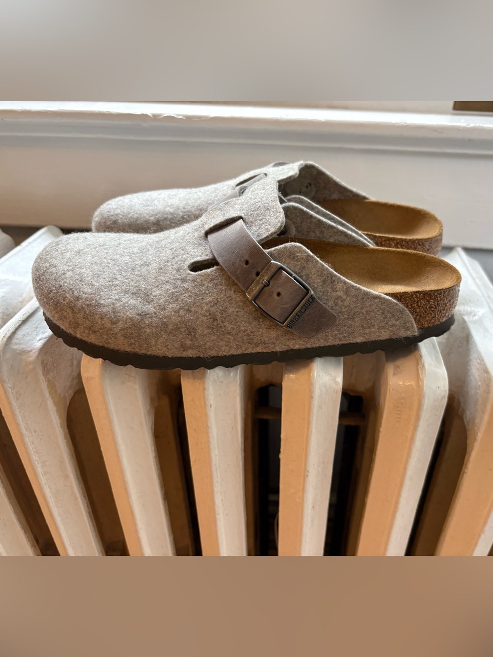 Boston Clog in Grey Felt Like New